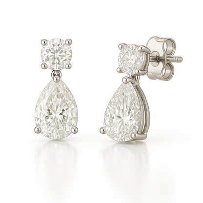 Cercei picatura incoloră