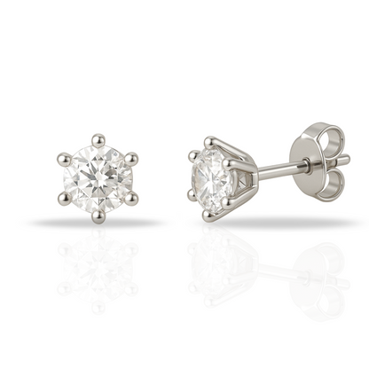 Cercei zirconia stud 4 mm