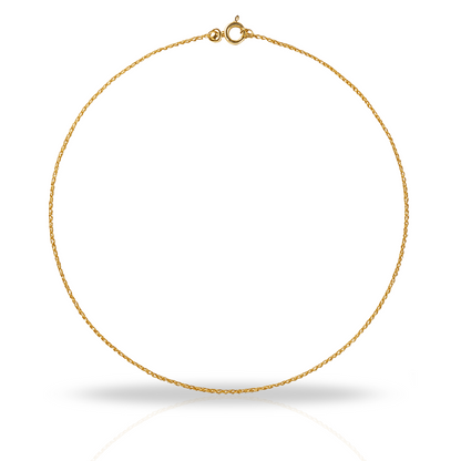 Lant auriu classic 1 mm de 45 cm