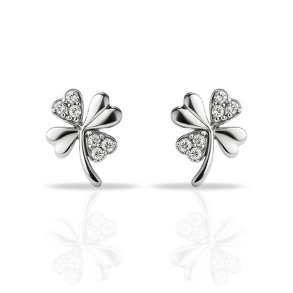 Cercei trifoi cu 4 foi