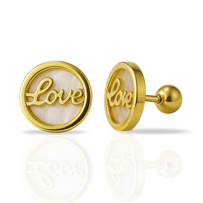 Cercei aurii cerc si love