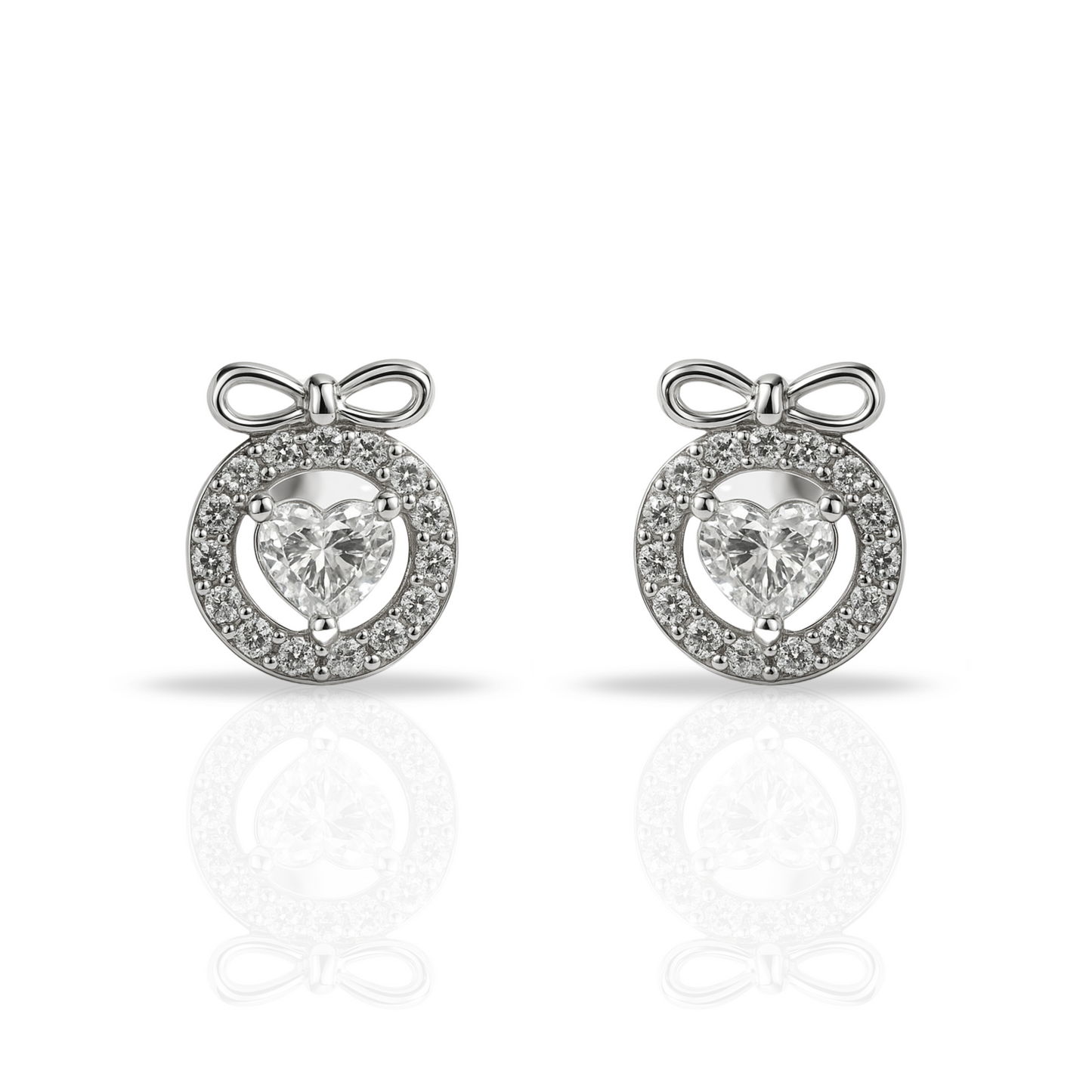 Cercei inima si infinit cu cerc