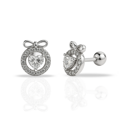 Cercei inima si infinit cu cerc