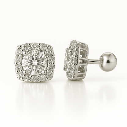 Cercei pătrat princess