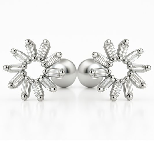 Cercei floare in vânt