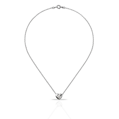Colier cu inima si zirconia