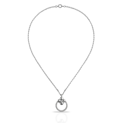 Colier cu floare si cerc