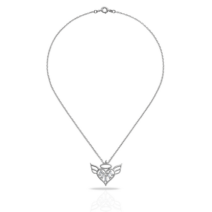 Colier cu inima si aripi