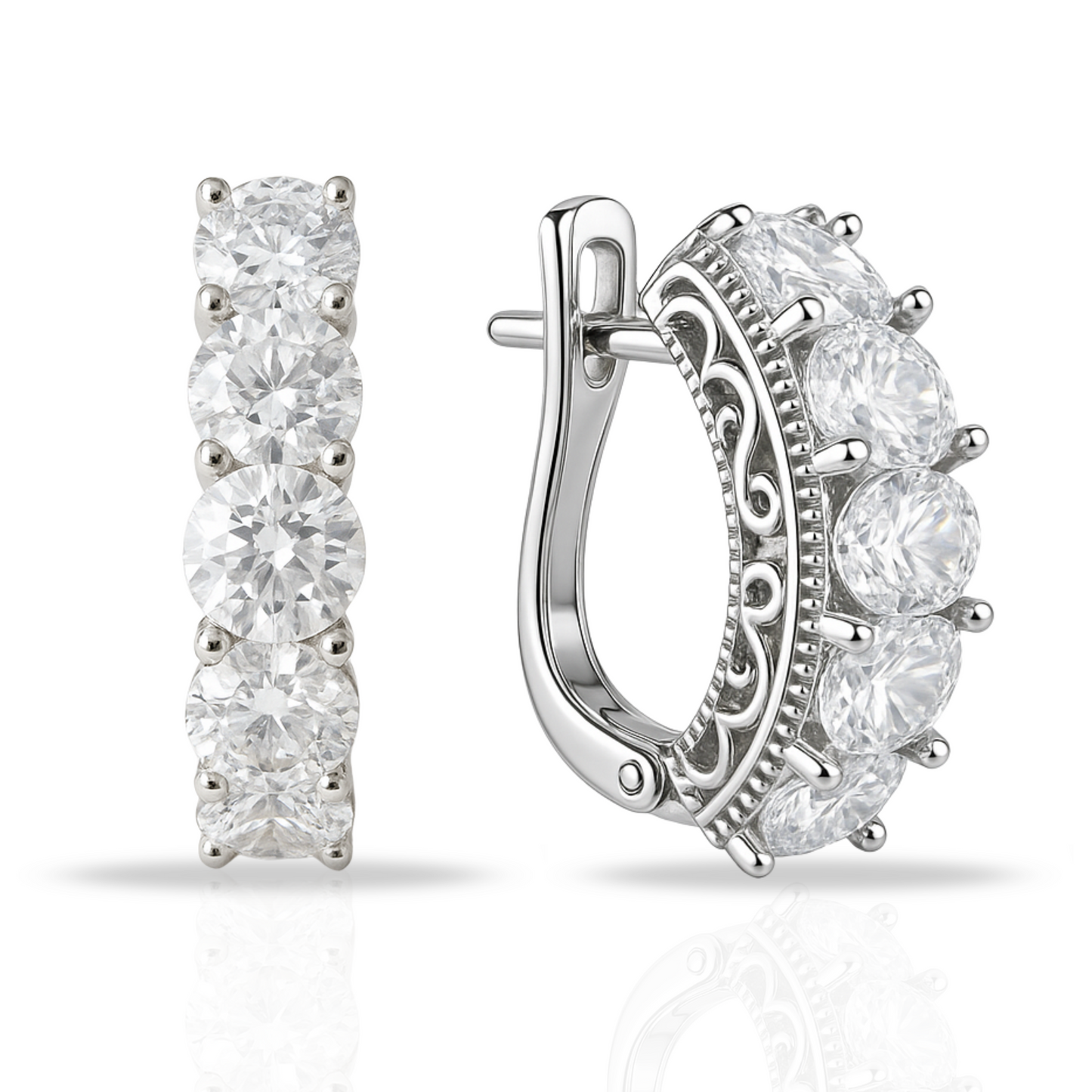 Cercei tennis cu zirconii