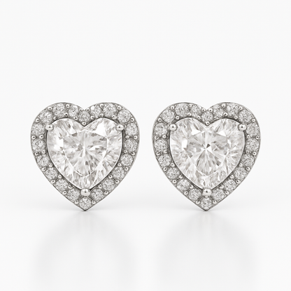 Cercei inima strălucitoare