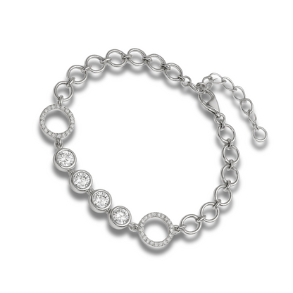 Brățară eleganta cu cercuri si zirconii