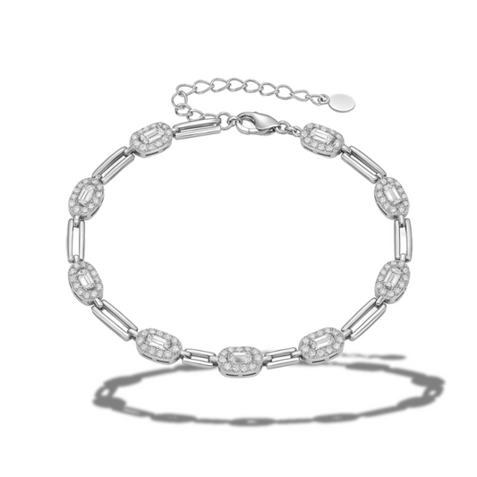 Brățară eleganta cu zale si ovale