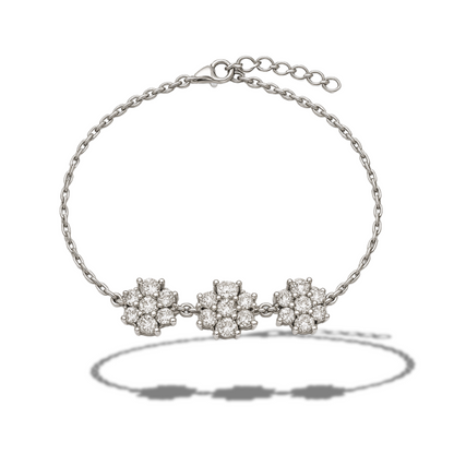 Brățară cu trei flori