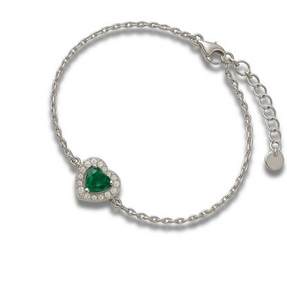 Brățară inima verde