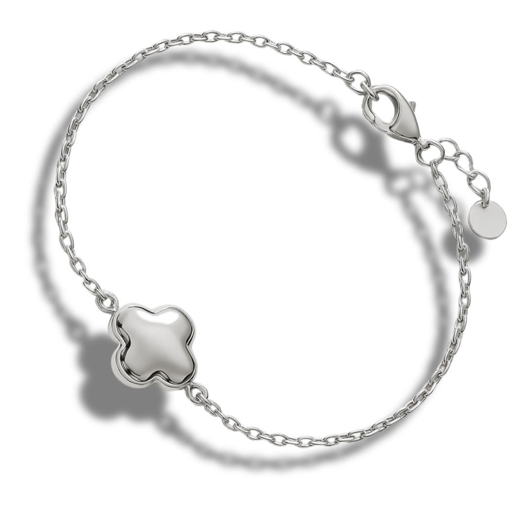 Brățară minimalista cu floare geometrică