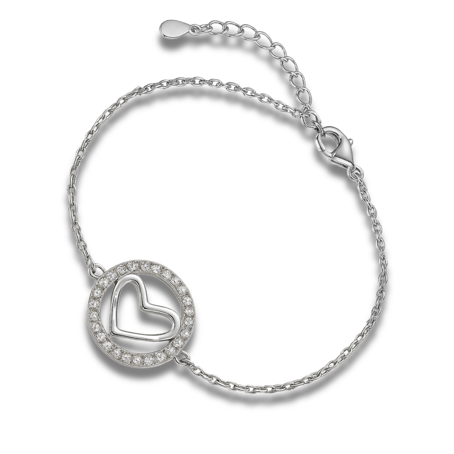 Brățară cu inima in cerc