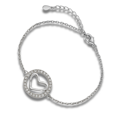 Brățară cu inima in cerc