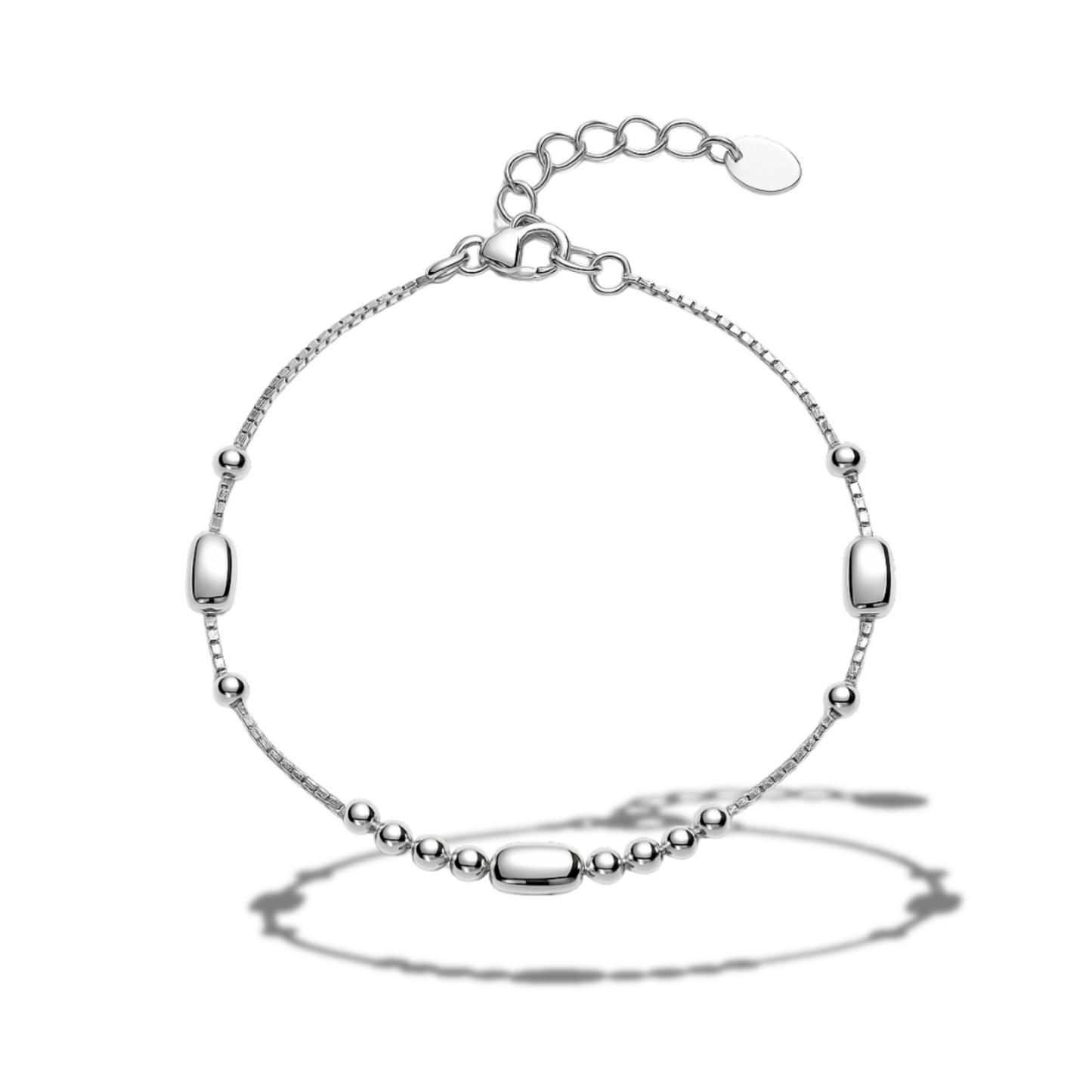 Brățară minimalista cu biluțe si cilindrii