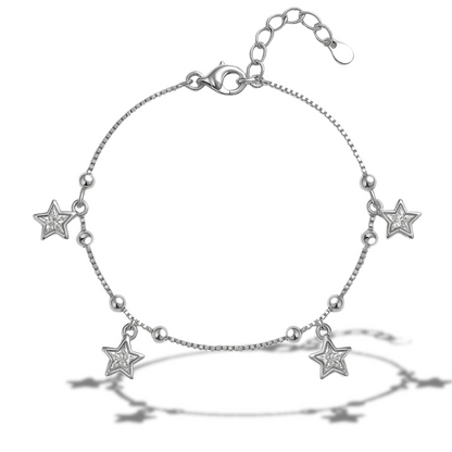Brățară cu biluțe si steluțe