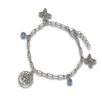 Brățară cu pomul vieții si fluturi