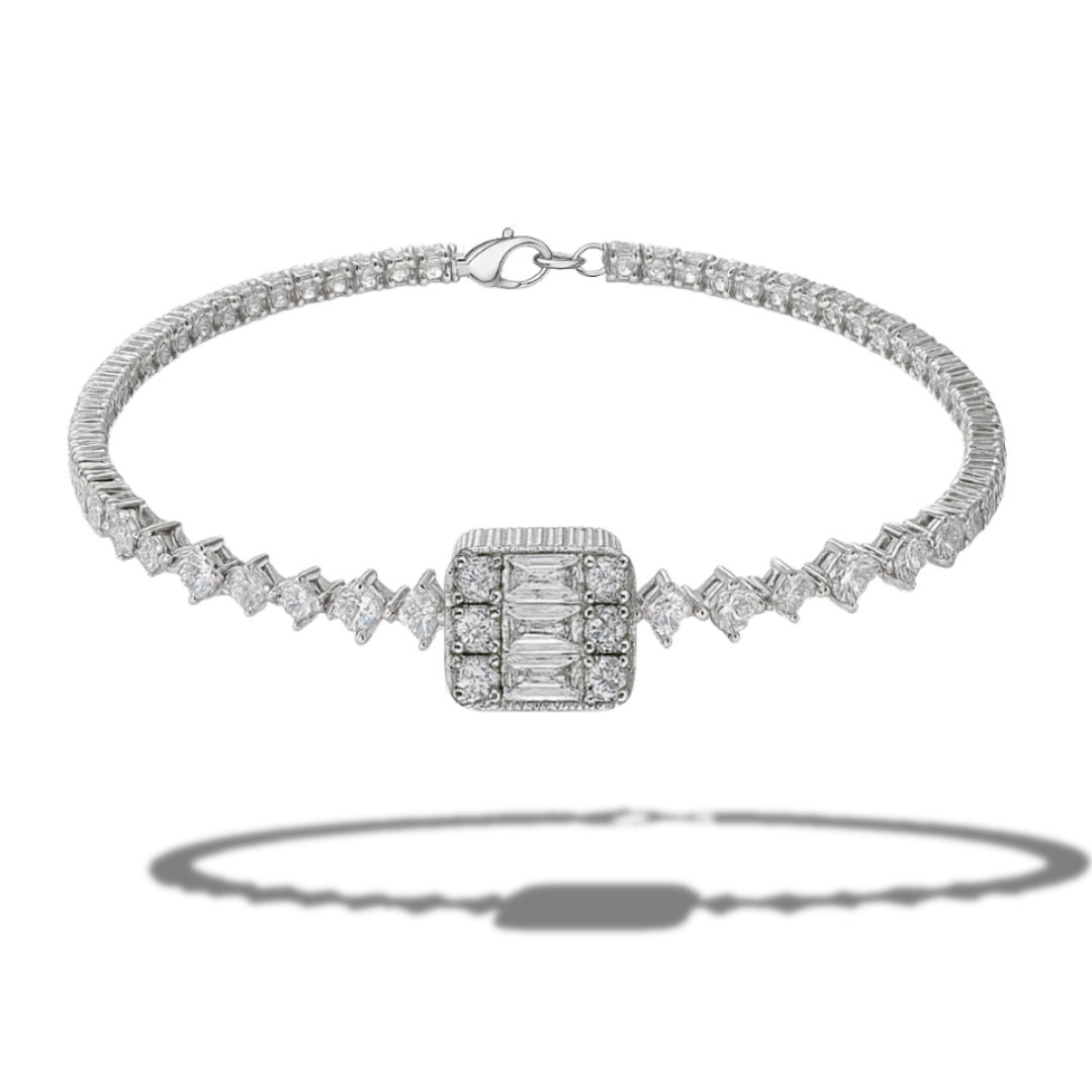 Brățară eleganta stil tennis cu dreptunghi