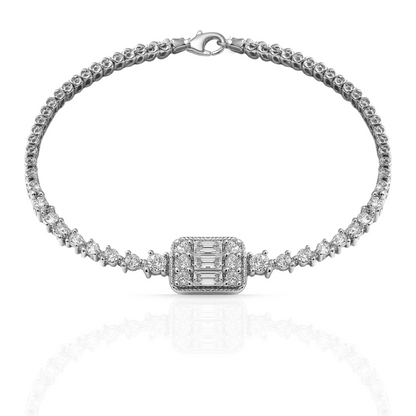 Brățară eleganta stil tennis cu dreptunghi