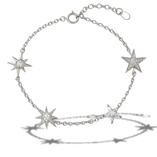 Brățară asimetrică cu stele
