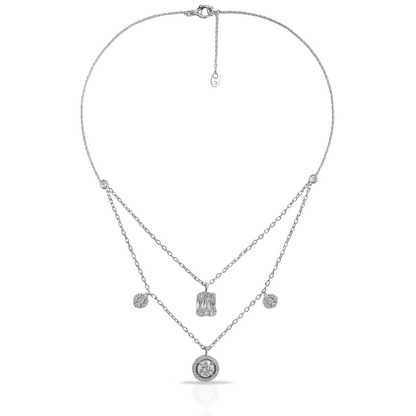 Colier reglabil dublu elegant