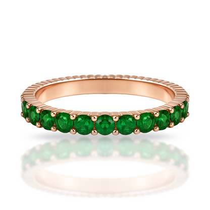 Inel rose tennis 2 mm verde