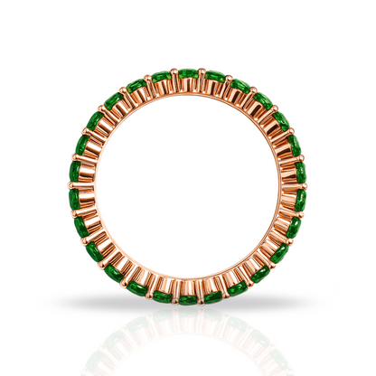 Inel rose tennis 2 mm verde