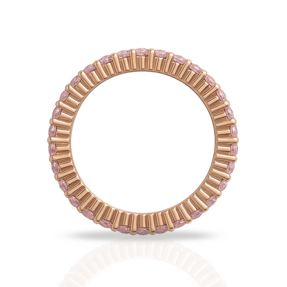 Inel rose tennis 2 mm roz