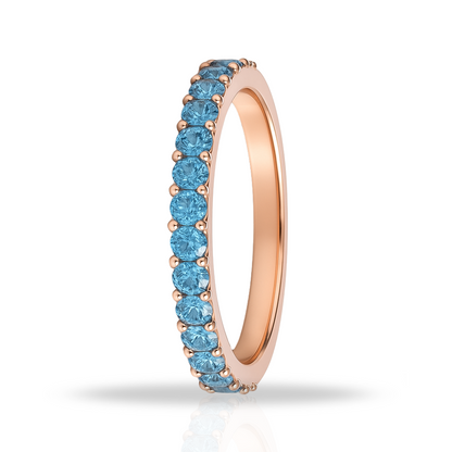 Inel rose tennis 2 mm bleu