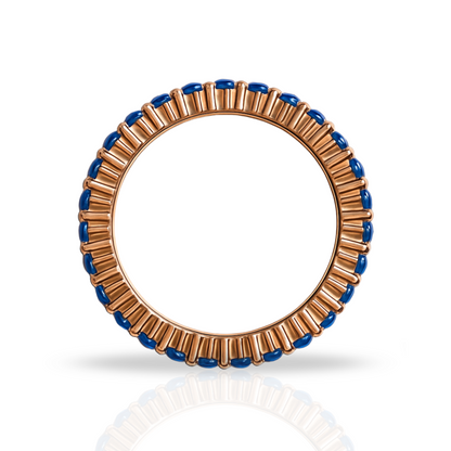 Inel rose tennis 2 mm albastru