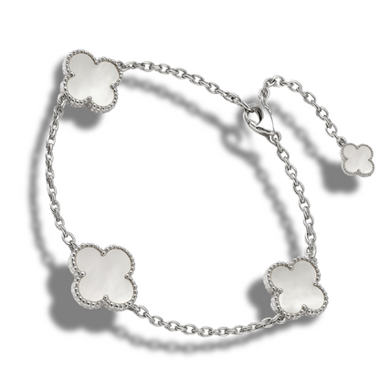 Brățară 3 x trifoi sidef