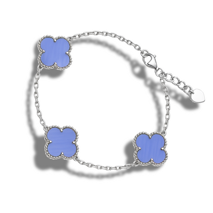 Brățară 3 x trifoi mov