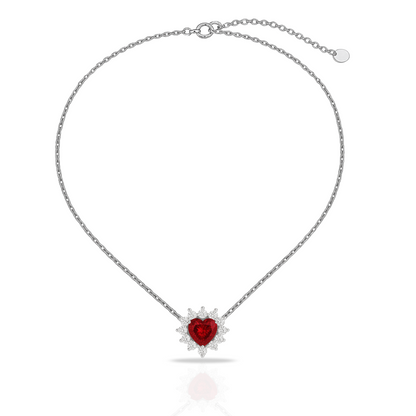Colier inima roșie