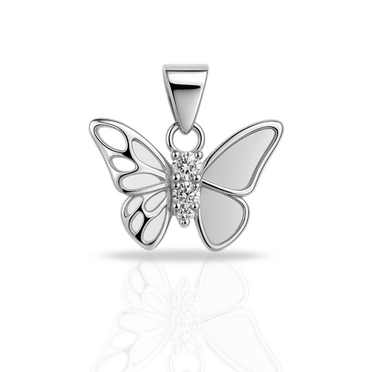 Pandantiv fluture cu sidef