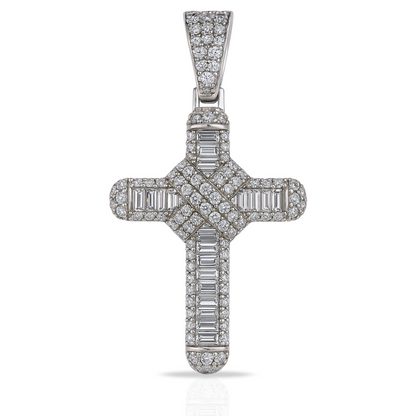 Pandantiv cruce cu baghete