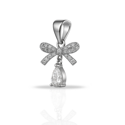 Pandantiv fundiță cu zirconia lacrima