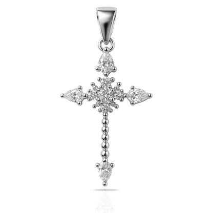 Pandantiv cruce elemente florale