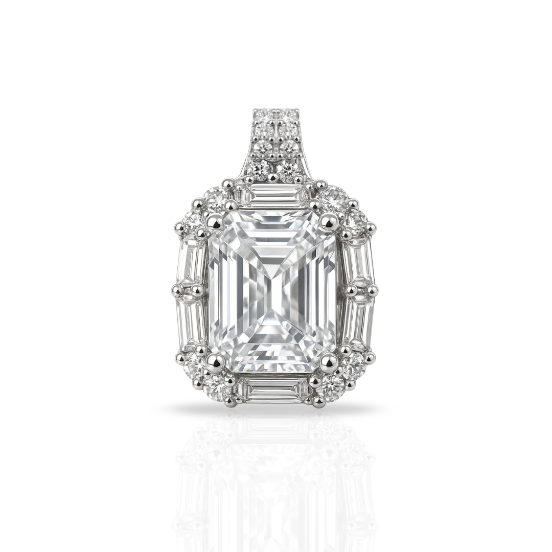 Pandantiv dreptunghi cu baghete