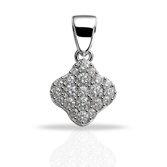 Pandantiv trifoi cu zirconii