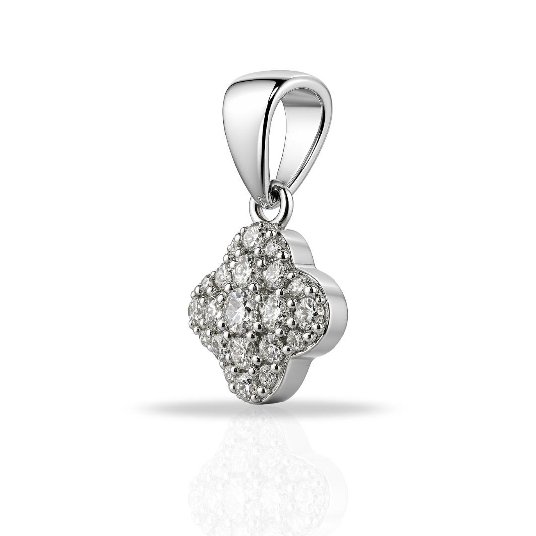 Pandantiv trifoi cu zirconii