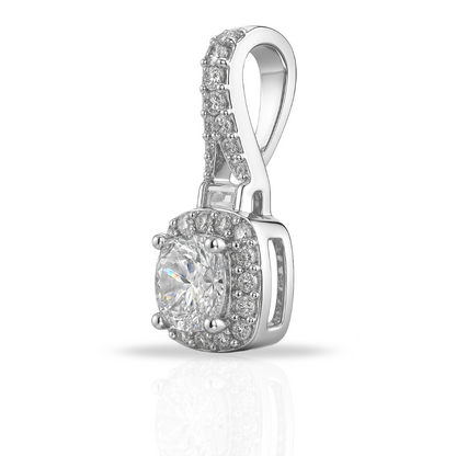 Pandantiv elegant cerc in pătrat