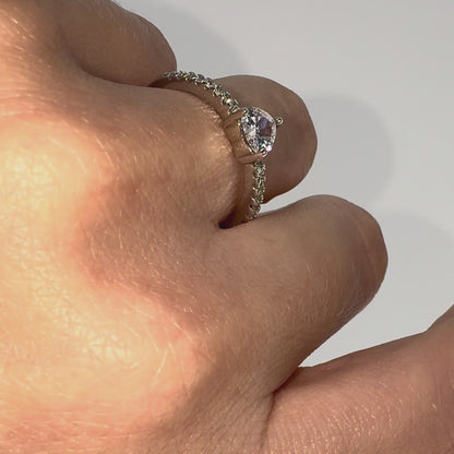 Inel inima princess incolor