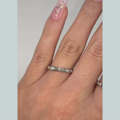 Inel tennis baguette